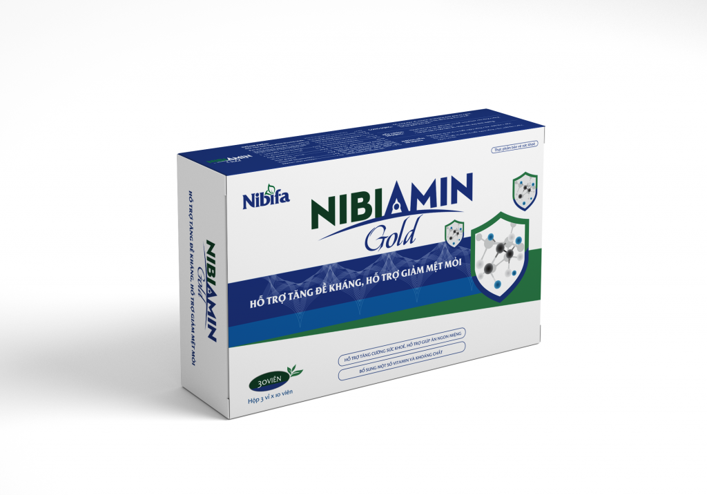 NibiAmin Gold – hộp 3 vỉ x 30 viên