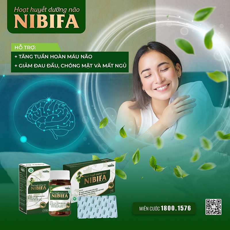 Hoạt huyết dưỡng não Nibifa - Hỗ trợ tăng tuần hoàn máu não vào mùa đông