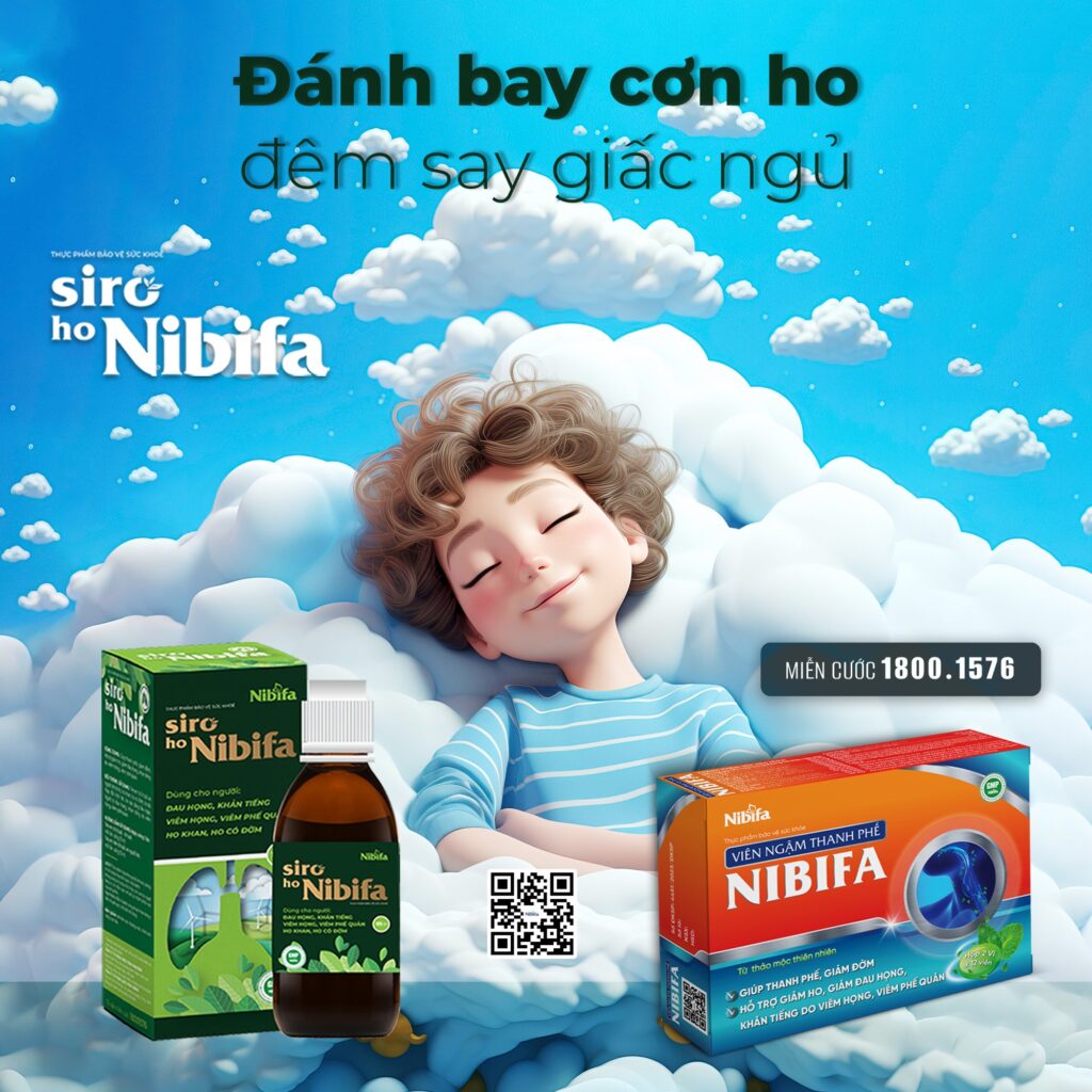 Cắt cơn ho, khỏi lo mắc đờm với Siro ho Nibifa